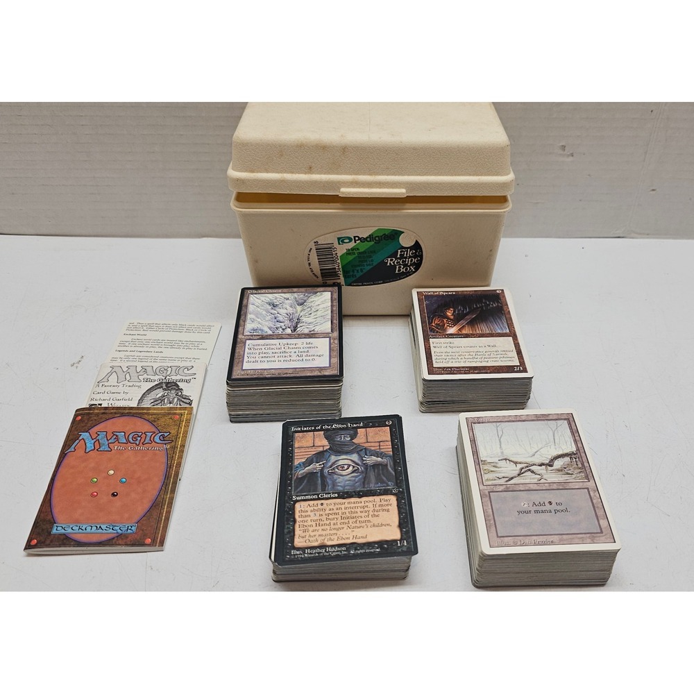 Vintage Magic The Gathering MTG Card Lot Ice Age Fallen Empires Bulk with Box